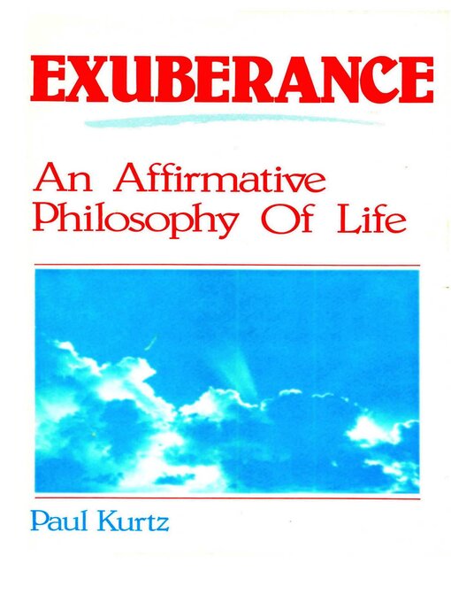 Title details for Exuberance by Paul Kurtz - Available